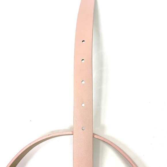 Madden Girl Belt Pale Pink Vegan Leather Silver Buckle Size Large NWT - Picture 6 of 6